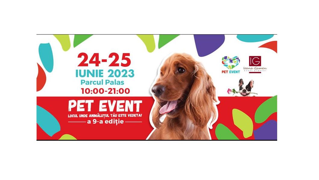 ,,PET EVENT” te așteaptă în parcul Palas cu ateliere tematice, demonstrații de dresaj canin și multe alte surprize