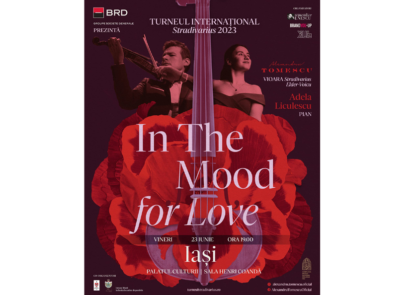 Turneul Internațional Stradivarius: „In the Mood for Love” Iași, Palatul Culturii, 23 iunie 2023