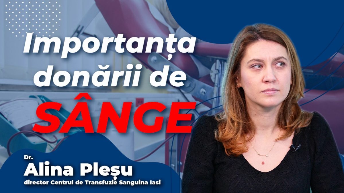 Dr. Alina Pleșu, director Centrul de Transfuzie Sanguină Iași, discută în emisiunea BZI LIVE despre importanța donării de sânge și lipsurile cu care se confruntă centrul de transfuzii