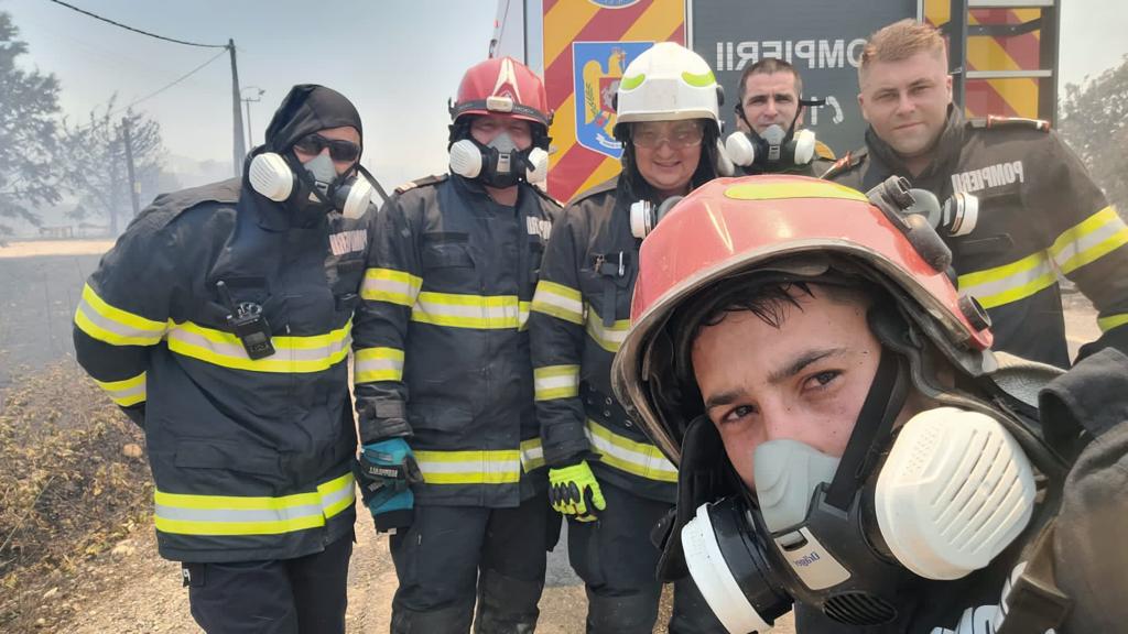 Grecia arde! Pompierii români au început intervențiile în insula Rodos – GALERIE FOTO, VIDEO