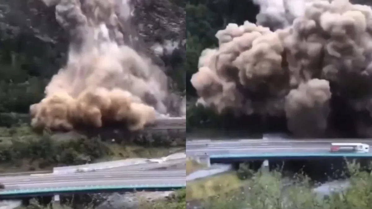 Alunecare masivă de stânci în Savoia. La această oră nu circulă nici un tren între Franța și Italia – VIDEO