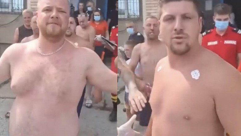 Cei patru bărbați reținuți după scandalul din stațiunea Costinești au făcut din nou circ. „Când te prind, te bat” – VIDEO