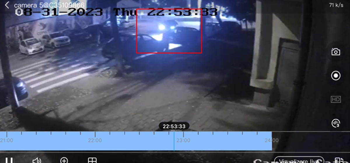 Iată momentul producerii accidentului rutier de pe str. Tabacului. Șoferul BMW-ului a pierdut controlul mașinii – VIDEO