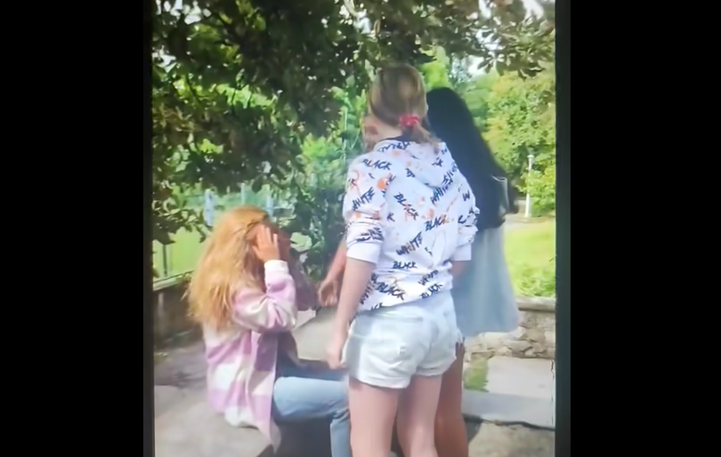 România educată a lui Iohannis. Scene revoltătoare în curtea unui liceu din Hunedoara: „Nu mai poot!”- VIDEO