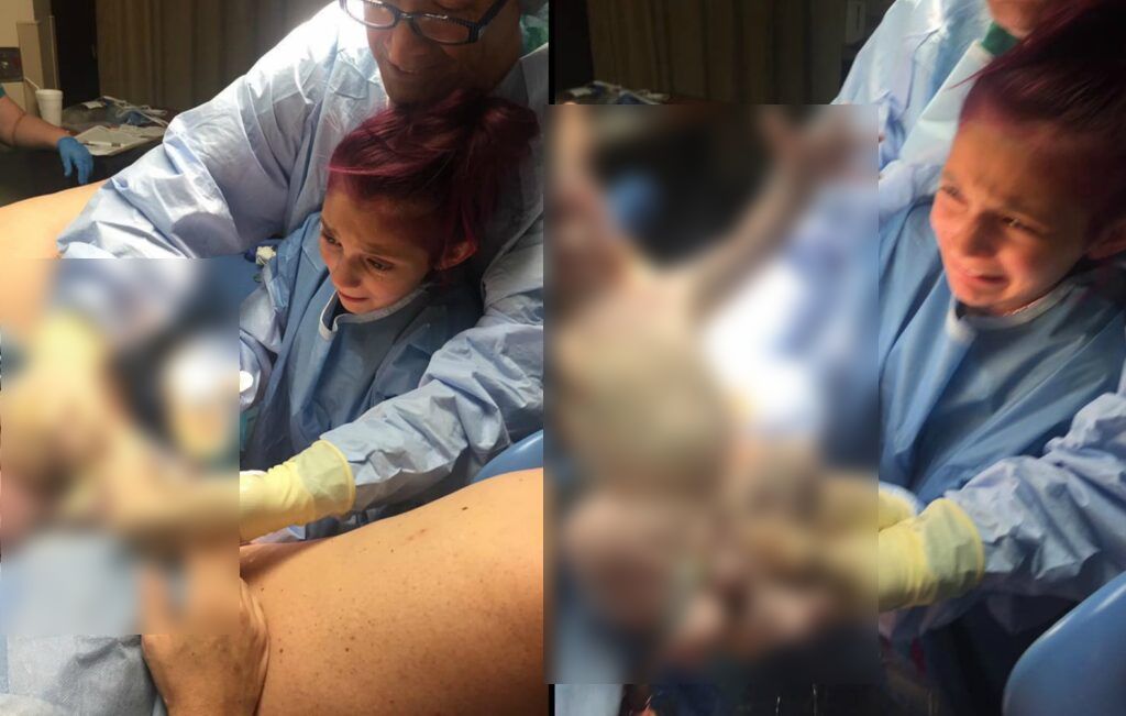 Un moment unic în viața unei copile de 12 ani. Adolescenta a ajutat la nașterea fratelui său