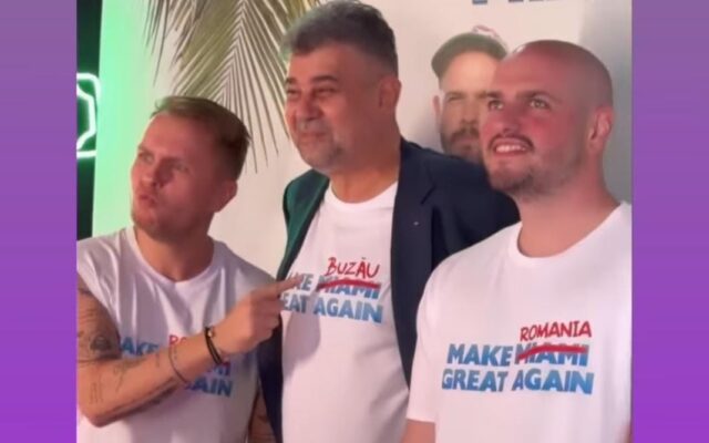 Premierul Marcel Ciolacu parafrazează sloganul lui Donald Trump: „Make Buzău Great Again”