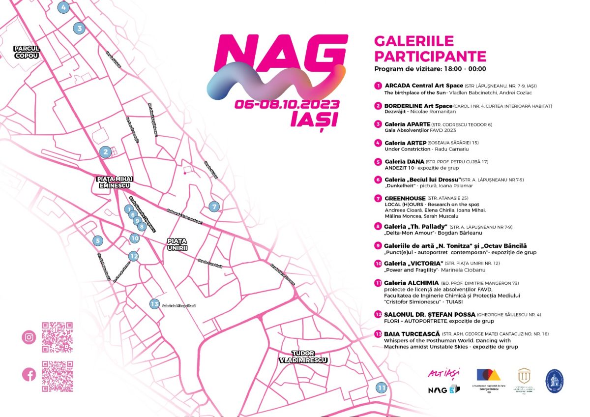 Expoziții organizate cu ocazia evenimentului Nopții Albe a Galeriilor, Iași