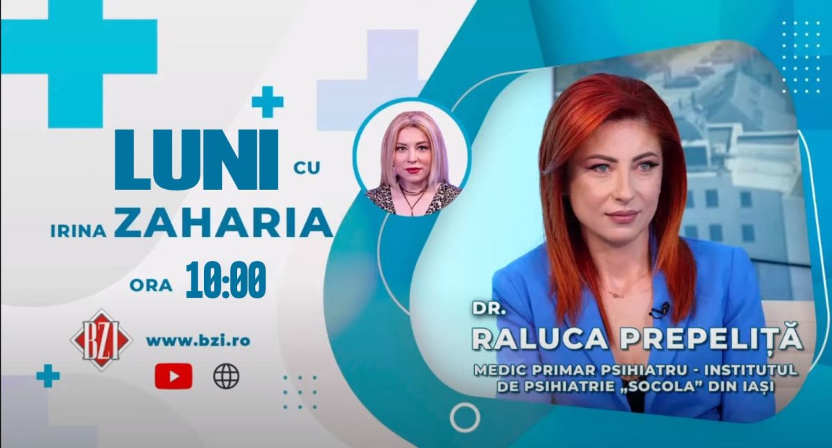 Dr. Raluca Prepeliță, medic primar psihiatru în cadrul Institutului de Psihiatrie Socola Iași, vorbeste în emisiunea BZI LIVE despre bipolaritate