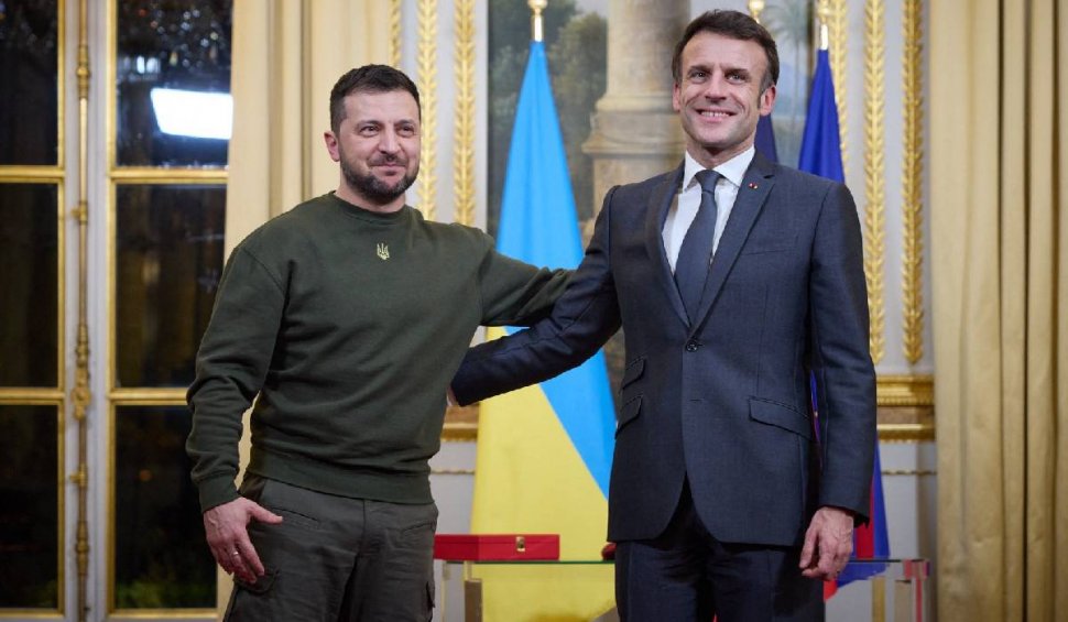 Război în Ucraina. Președintele Macron l-a asigurat pe Zelenski de sprijinul europenilor, în ciuda „multiplicării crizelor”