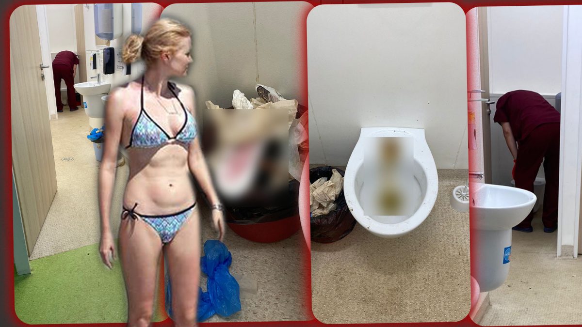 Doar dacă aveți stomacul tare puteți privi aceste imagini din baia Spitalului „Sf. Maria” din Iași! Doamna manager Belu, ați intrat vreodată în focarul de infecție pe care îl conduceți? – FOTO