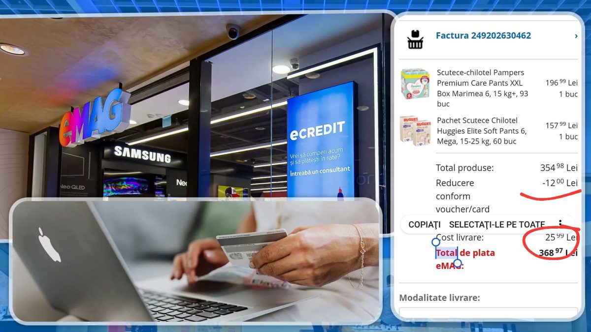 A plătit un produs pentru copii de la eMag, dar nu l-a mai văzut. Ieșeanca a depus reclamație la OPC. „Produsul nu a fost livrat la termenul și locul stabilit” – FOTO