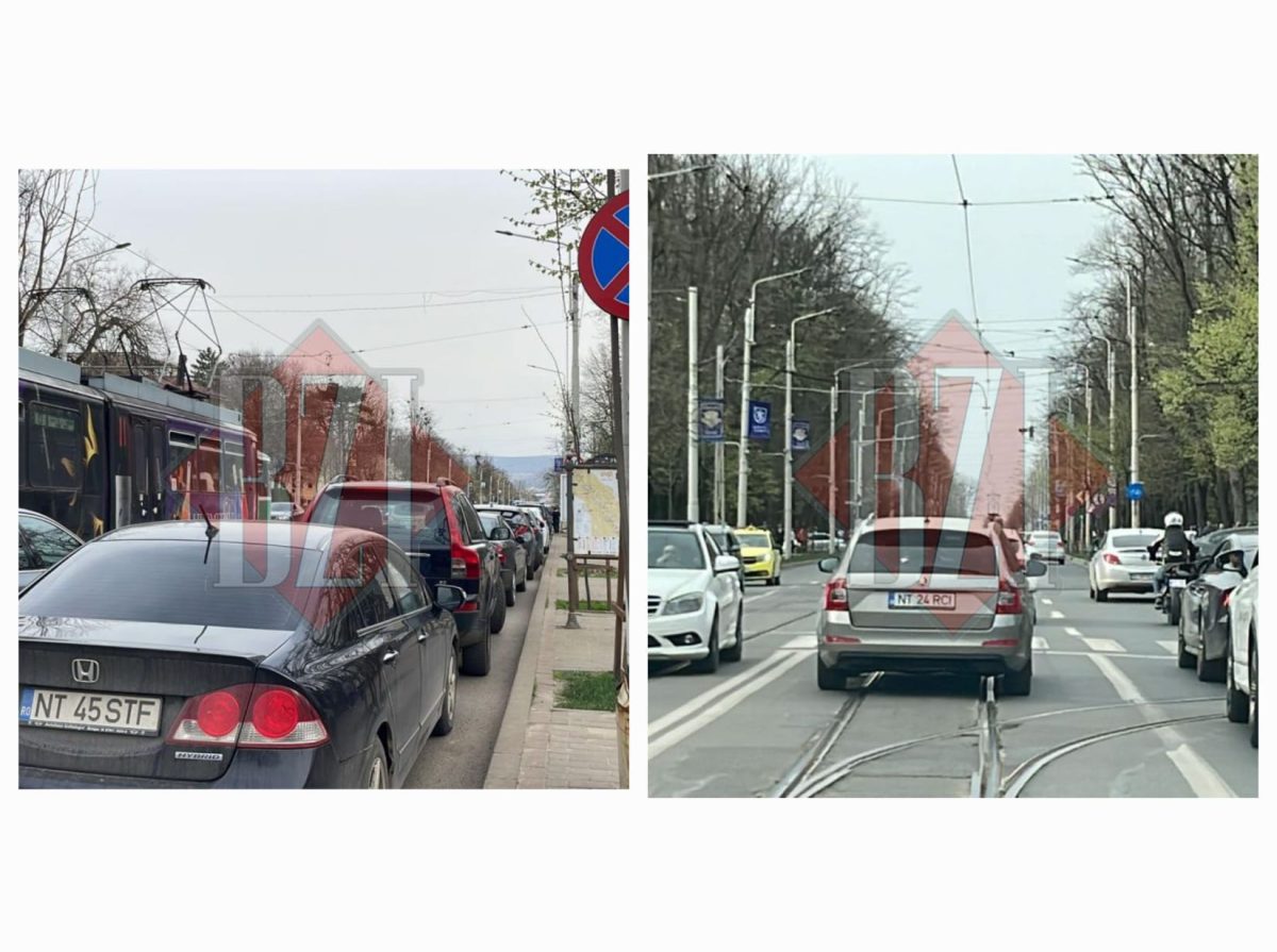 Atenție, șoferi! Trafic îngreunat în Copou, se circulă pe o singură bandă – FOTO, VIDEO