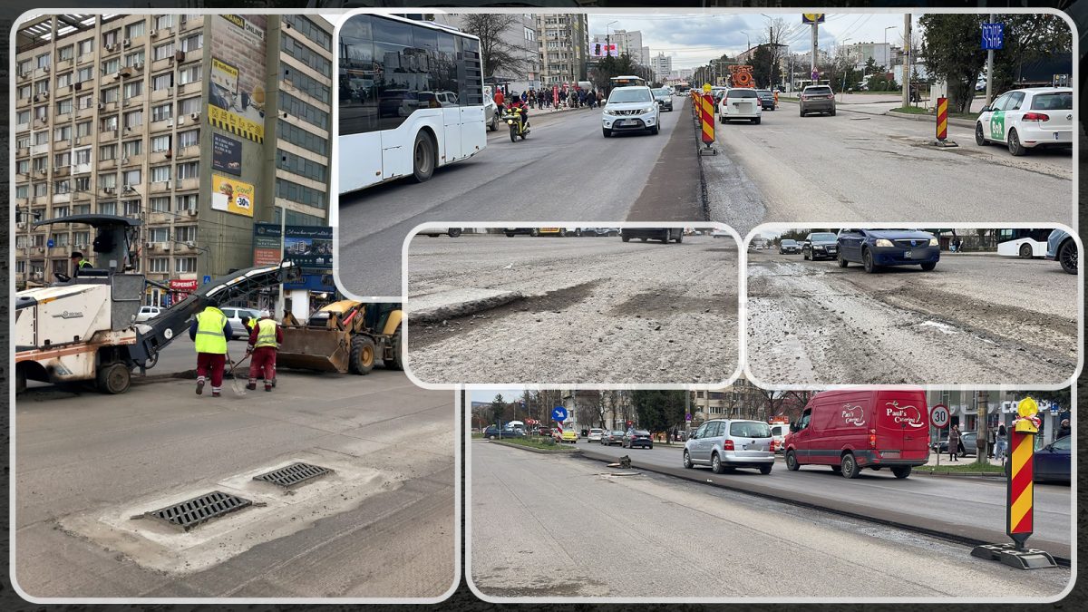 S-a închis un tronson de pe bulevardul Socola! Traficul este blocat până la finalizarea lucrărilor de asfaltare. Șoferii trebuie să găsească rute alternative – FOTO