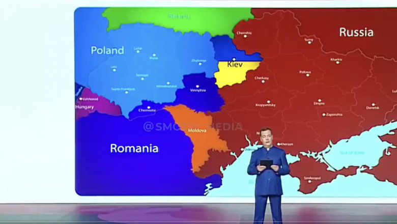 Dmitri Medvedev, despre cedarea unei părți din teritoriul Ucrainei către România – VIDEO