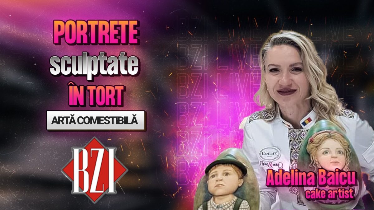 Portrete sculptate în tort! Adelina Baicu, cake artist, povestește pentru BZI LIVE despre cele mai importante momente din cariera sa