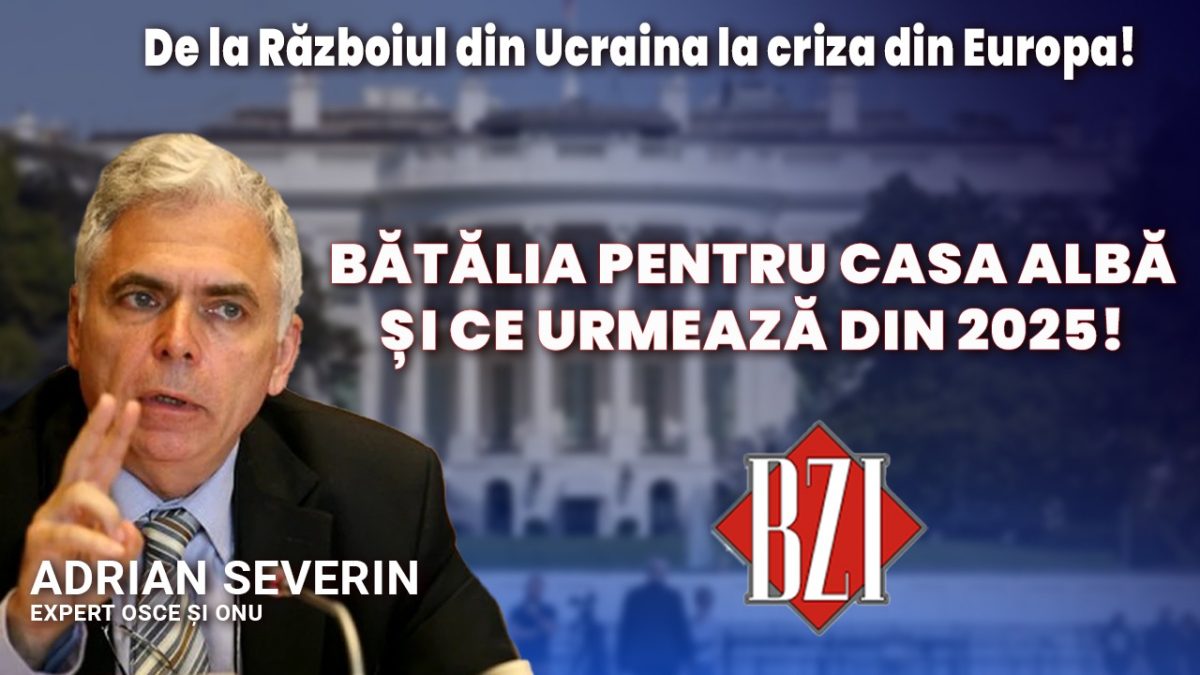 Emisiune BZI LIVE proaspătă, atât pe plan național dar și internațional, legată de geopolitică, geostrategie și Relații internaționale alături de prof. univ. dr. Adrian Severin, expert ONU și OSCE