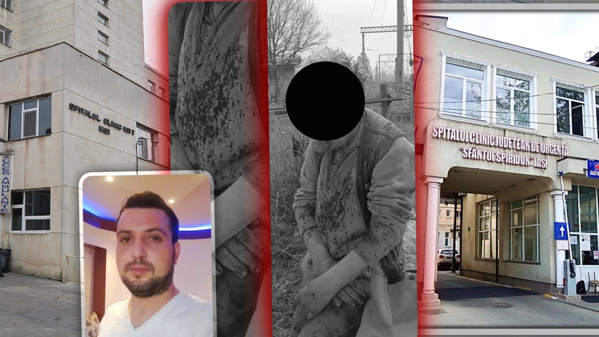 Un om al străzii a agonizat minute în șir după ce a fost agresat de mai mulți tineri! Deși era plin de sânge, ieșenii au trecut nepăsători pe lângă el: „Treceau ca niște gândaci de bucătărie pe lângă el, nepăsători” – FOTO