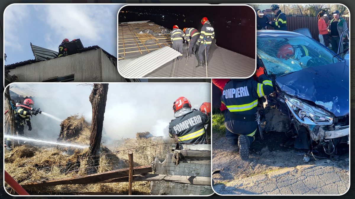 Zi de foc pentru pompierii din Iași. Echipajele de la ISU au trebuit să intervină la peste 100 de situații într-un interval de doar 24 de ore