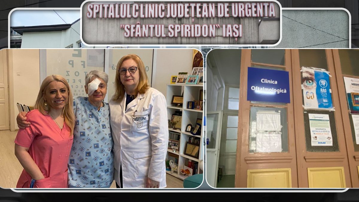 După ani de durere și de chinuri, doi pacienți și-au recăpătat vederea, beneficiind de transplant de cornee! Intervențiile chirurgicale au avut loc la Clinica de Oftalmologie a Spitalului „Sf. Spiridon”: „Aveam dureri groaznice. Îmi venea să scot ochiul afară!” – FOTO