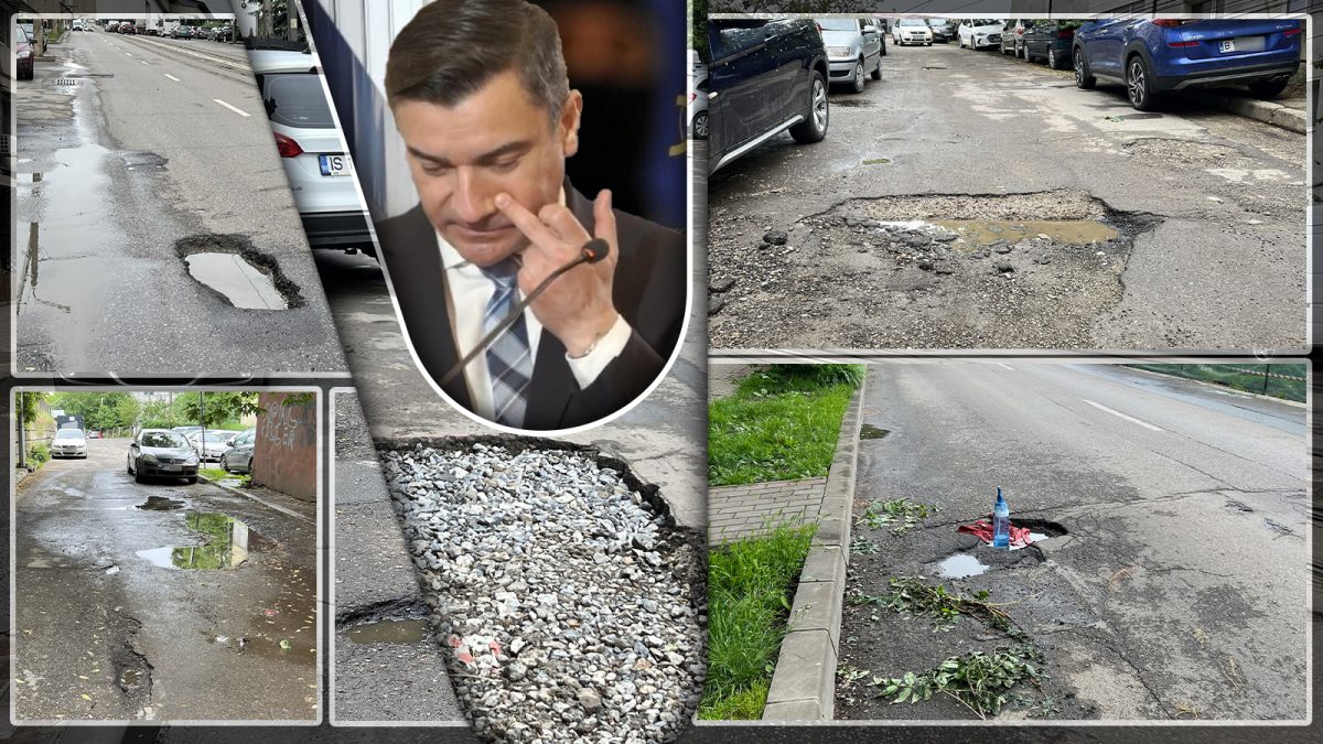 Chirica, nu mai umbla cu nasul pe sus prin Iași pentru că nu vezi gropile din oraș. Vine vara și nicio gaură din asfalt nu este astupată – FOTO
