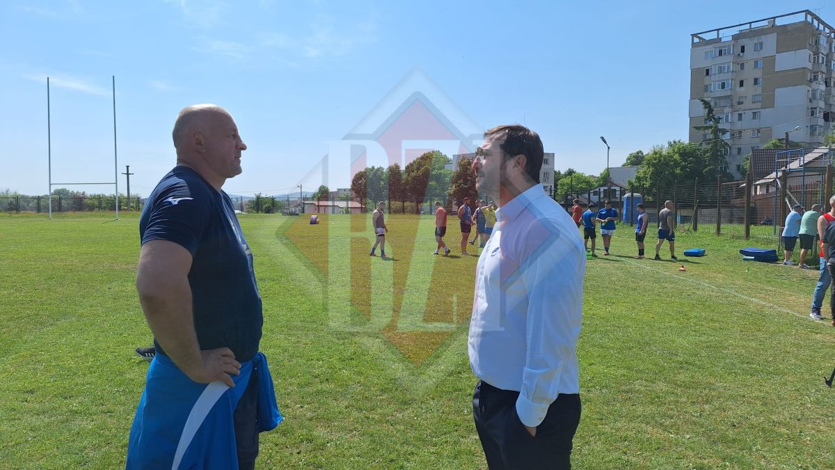 Președintele Federației Române de Rugby, Alin Petrache, a venit la Iași pentru a vedea echipa CS Politehnica – FOTO