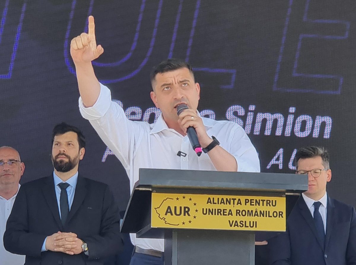 George Simion, președintele AUR: ”Români, aveți oastea! Pe 9 iunie, înarmați-o! La vot!”