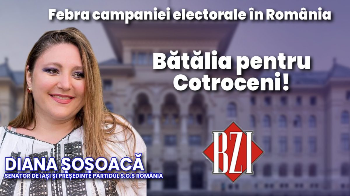 LIVE VIDEO – Senatorul de Iași, președintele S.O.S. România, Diana Șoșoacă într-o nouă analiză fierbinte la BZI LIVE