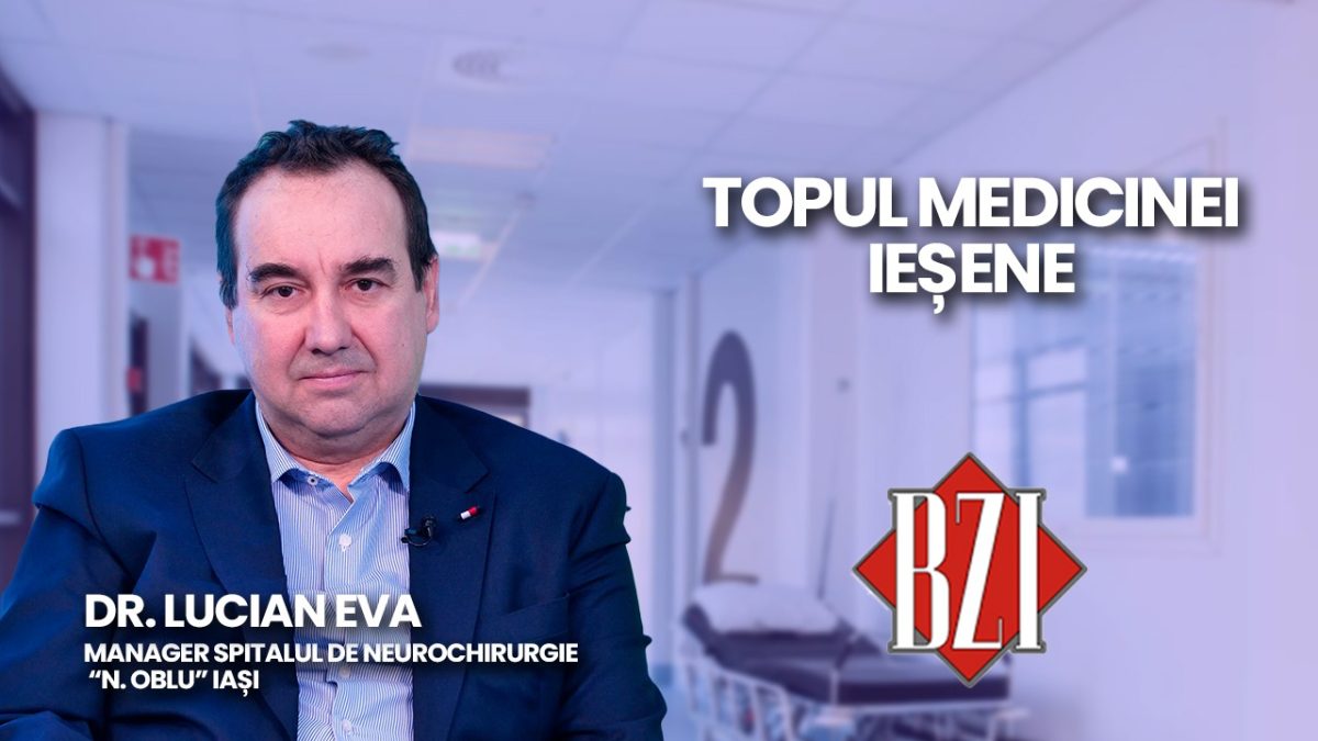 LIVE VIDEO – Dr. Lucian Eva, managerul Spitalului de Neurochirurgie “ N. Oblu” Iași, discută în emisiune BZI LIVE, despre realizările unității medicale