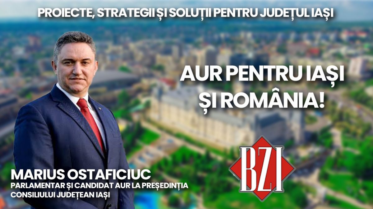 Campanie electorală 2024! Marius Ostaficiuc, parlamentar, candidat Alianța pentru Unirea Românilor la președinția Consiliului Județean Iași într-o emisiune BZI LIVE despre proiecte, soluții, investiții și strategii de dezvoltare