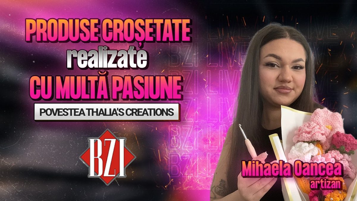 Buchete din flori croșetate! Mihaela Oancea, artizan, povestește pentru BZI LIVE despre frumusețea produselor croșetate manual