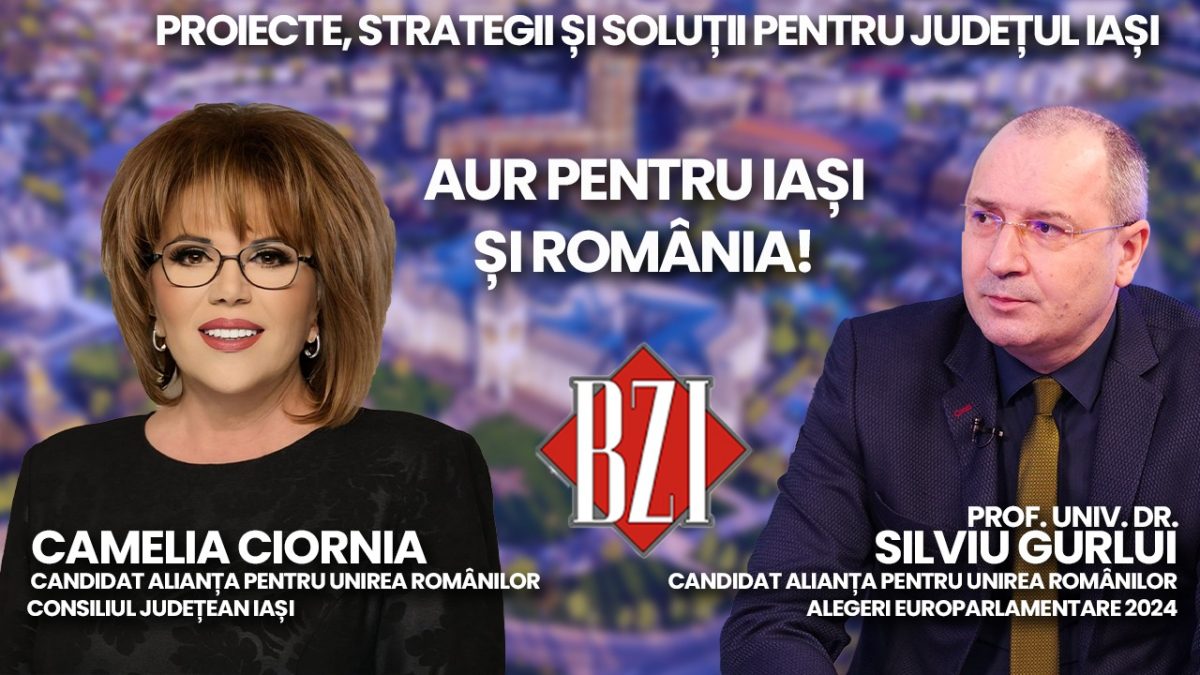 Campanie Electorală 2024! În Platoul BZI LIVE sunt invitați: prof. univ. dr. Silviu Gurlui, candidat AUR pentru Parlamentul European și Camelia Ciornia, candidat AUR pentru un fotoliu de consilier pentru CJI