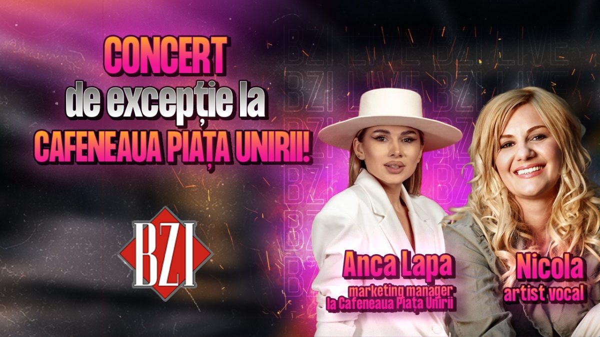 Concert de excepție! Nicola, artist vocal și Anca Lapa, marketing manager la Cafeneaua Piața Unirii, într-un interviu marca BZI LIVE