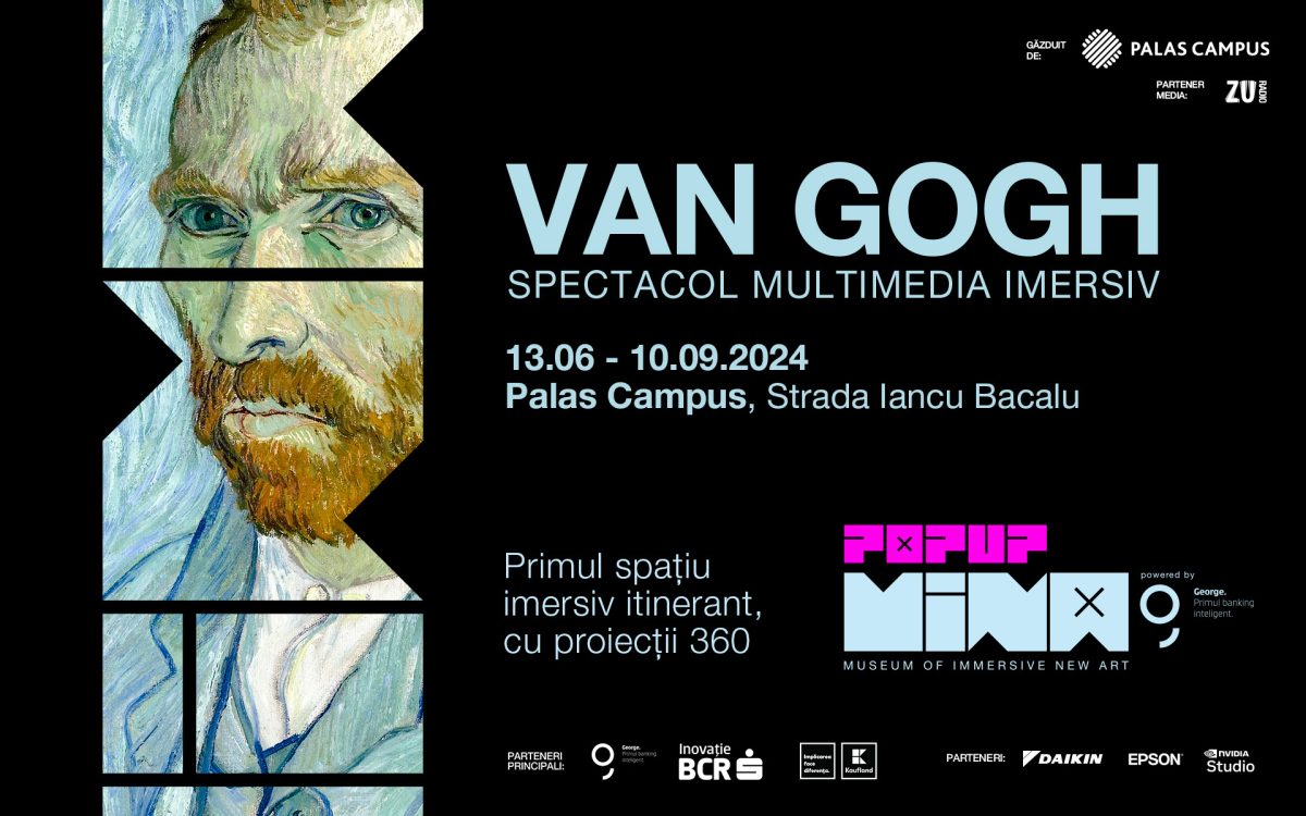 Primul spectacol imersiv Van Gogh la Iași, din 13 iunie, la Palas Campus