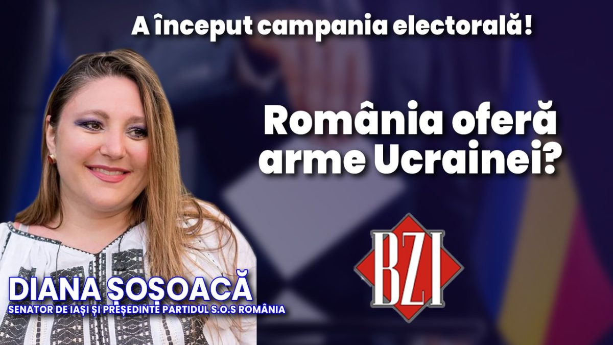 Senatorul de Iași și liderul S.O.S. România, Diana Șoșoacă într-o nouă prezență de senzație la BZI LIVE