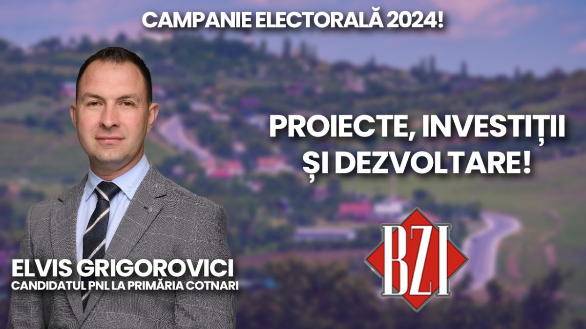 LIVE VIDEO – Elvis Grigorovici, candidatul PNL la Primăria Cotnari, discută la BZI LIVE despre campania electorală 2024 – FOTO