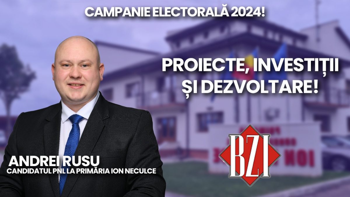 LIVE VIDEO – Andrei Rusu, candidatul PNL la Primăria Ion Neculce, discută la BZI LIVE despre proiecte, investiții și dezvoltare – FOTO