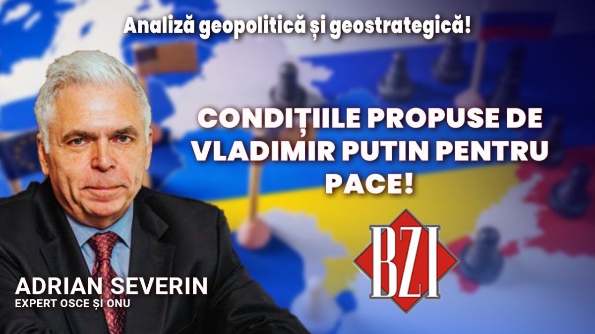 Expertul ONU şi OSCE, prof. univ. dr. Adrian Severin, revine la BZI LIVE într-o nouă ediţie geopolitică şi geostrategică