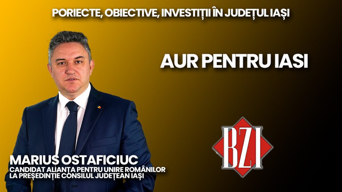 Liderul AUR și candidatul la președinția Consiliului Județean Iași, parlamentarul Marius Ostaficiuc într-o ediție specială BZI LIVE