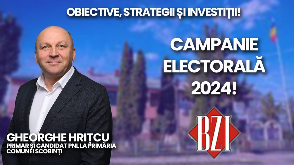 LIVE VIDEO – Campanie electorală 2024! Gheorghe Hrițcu, primar şi candidat PNL la Primăria Scobinți, prezintă la BZI LIVE proiectele pentru comunitate – FOTO