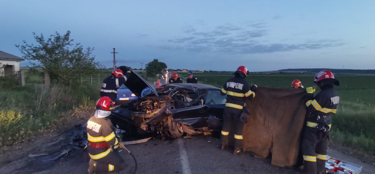 Accident mortal la Iași! Un autoturism a părăsit carosabilul și s-a răsturnat – UPDATE