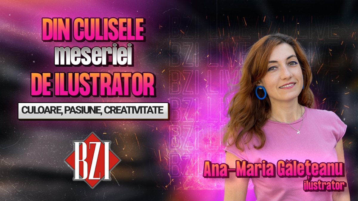 Culoare, pasiune, creativitate! Ana-Maria Gălețeanu împărtășește pentru BZI LIVE din culisele meseriei de ilustrator