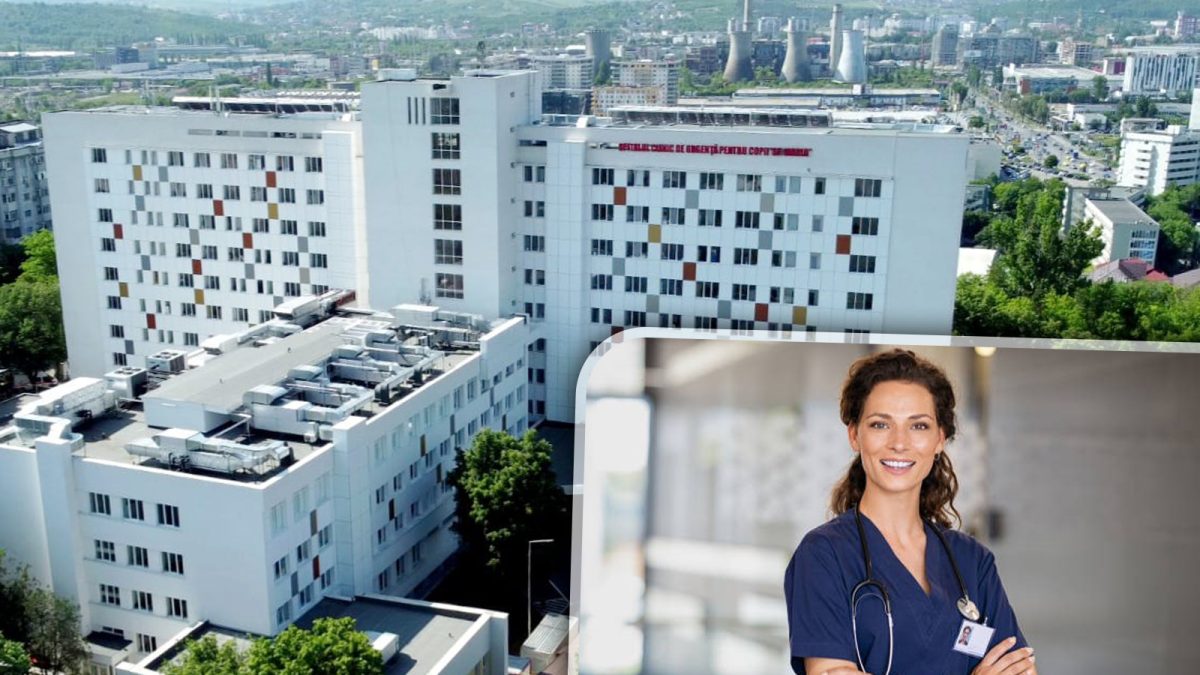 Spitalul Clinic de Urgență pentru Copii „Sf. Maria” Iași face angajări! Au fost scoase la concurs patru posturi de asistent medical