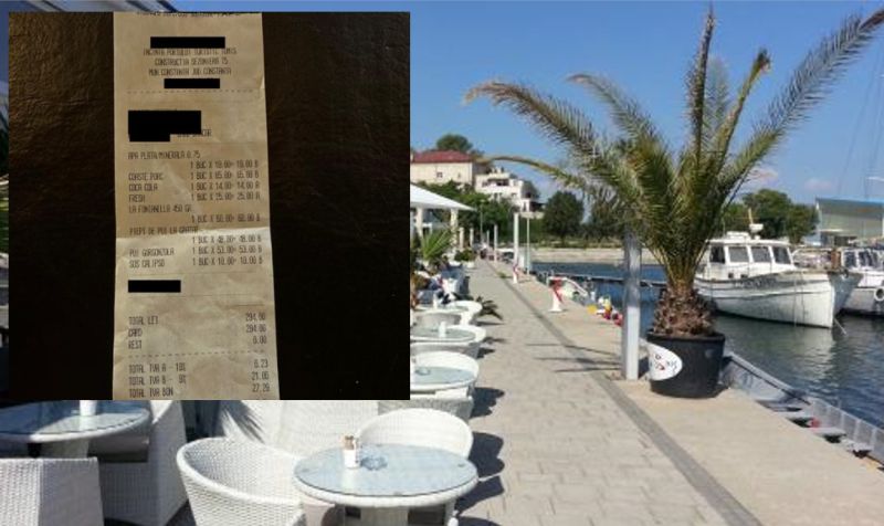 Au rămas muți când au văzut nota de plată! Cât au plătit pentru câteva guri de mâncare și câteva sucuri în Portul Tomis, de 1 Mai