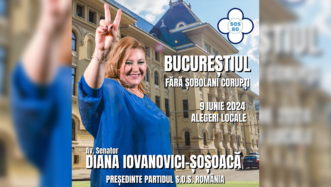 A fost admisă candidatura senatorului de Iași, Diana Șoșoacă, la Primăria Capitalei