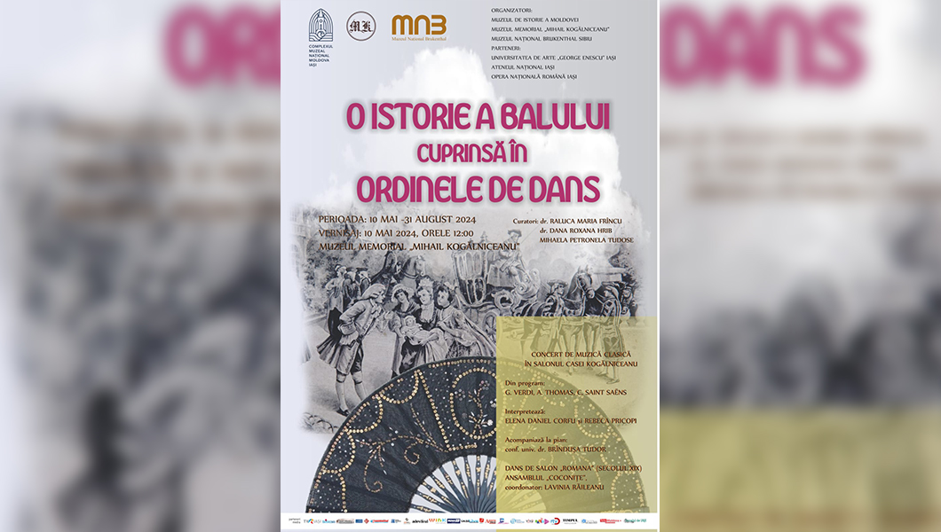 Expoziţia „O istorie a balului cuprinsă în ordinele de dans”, la Iași