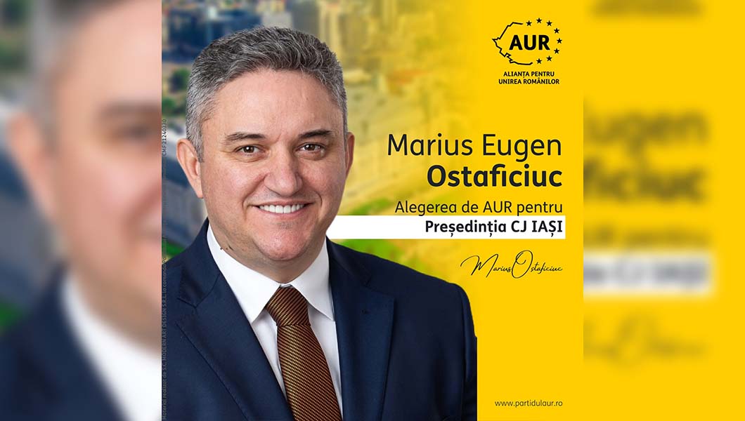 Marius Ostaficiuc, candidat AUR la CJ Iași: ”Orașele din județ au nevoie de centuri ocolitoare. AUR va realiza trei obiective principale în apropierea centrelor urbane”
