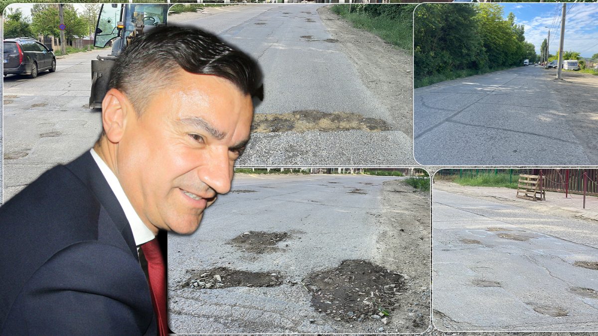 Mihai Chirica nu mai vrea să fie primarul Iașului! Ca să nu mai fie ales, a „comandat” ca gropile din asfalt, de la Bazar, să fie acoperite cu pământ! Iată imaginile de circ! – FOTO/VIDEO
