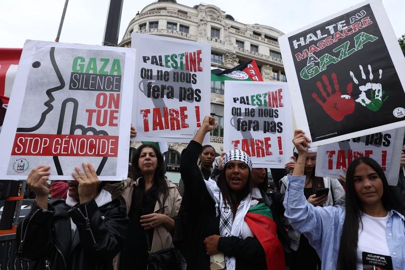 Protest la Paris. 10.000 de persoane au manifestat față de ultimele bombardamente de la Rafah – VIDEO