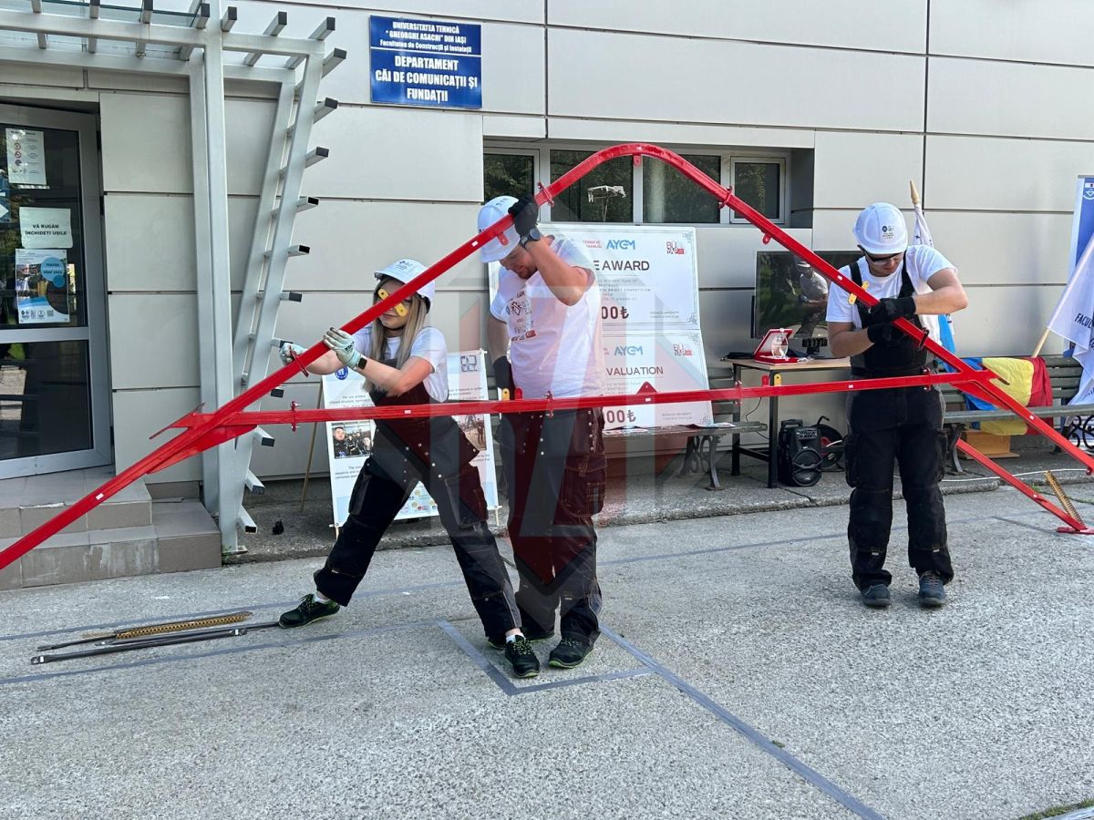 Premieră la Iași! Un grup de studenți de la Universitatea Tehnică Iași fac o demonstrație de senzație! Au realizat o construcție revoluționară în Europa – FOTO, VIDEO