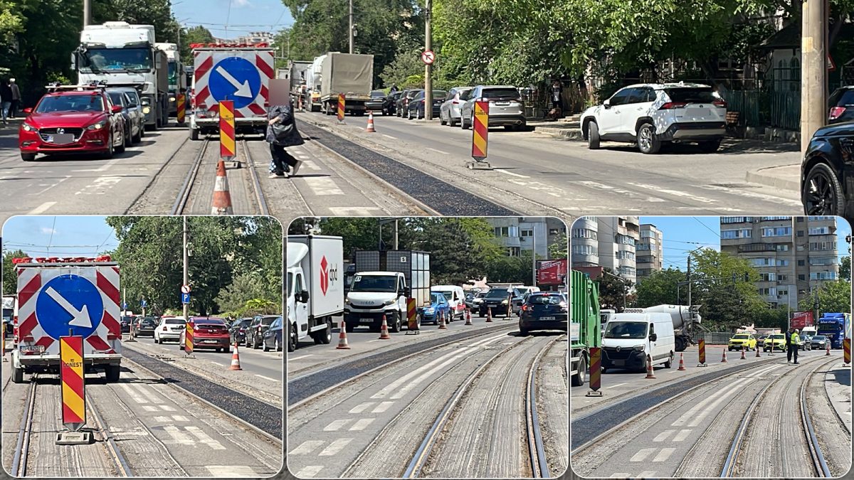 Lucrările din Canta au paralizat traficul spre ieșirea din Iași. Șoferii de TIR au înnebunit când au văzut ce aglomerație îi așteaptă: „Parcă suntem pedepsiți să circulăm pe aici” – FOTO/VIDEO